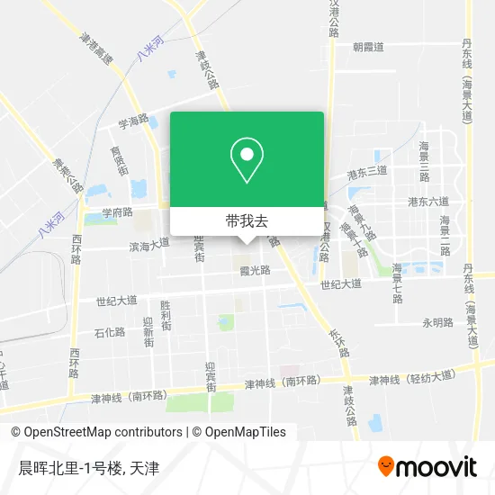 晨晖北里-1号楼地图