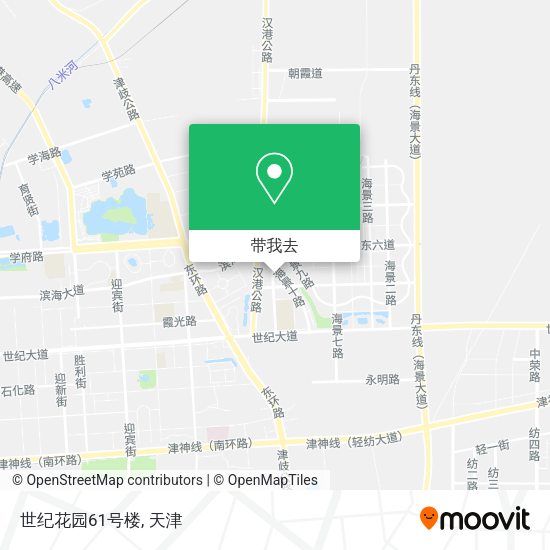 世纪花园61号楼地图