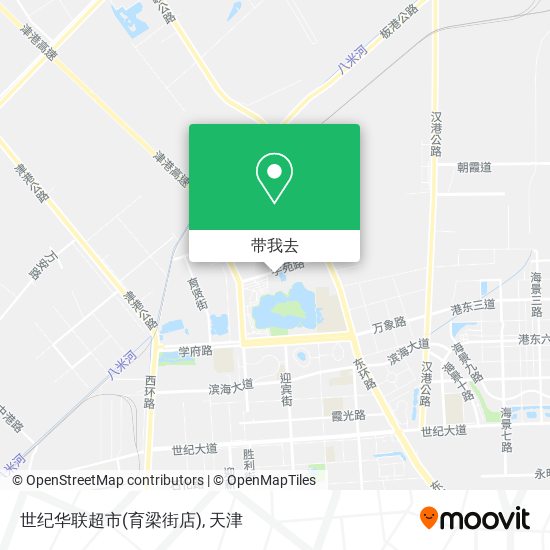 世纪华联超市(育梁街店)地图