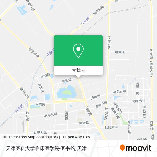 天津医科大学临床医学院-图书馆地图