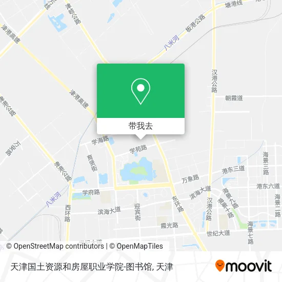 天津国土资源和房屋职业学院-图书馆地图