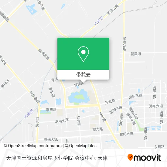 天津国土资源和房屋职业学院-会议中心地图