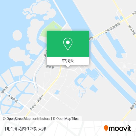 团泊湾花园-12栋地图
