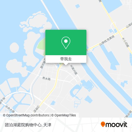 团泊湖庭院购物中心地图