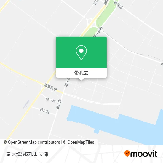 泰达海澜花园地图