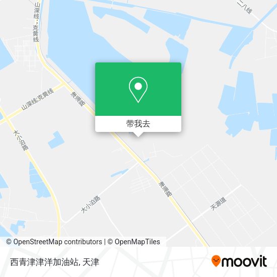 西青津津洋加油站地图