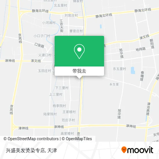 兴盛美发烫染专店地图