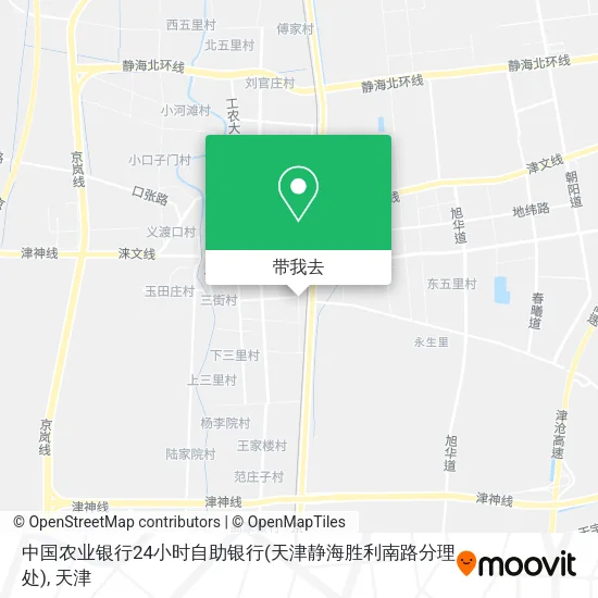 中国农业银行24小时自助银行(天津静海胜利南路分理处)地图