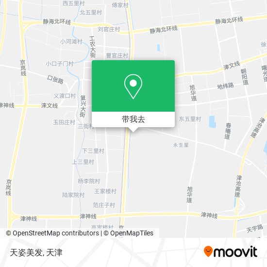 天姿美发地图