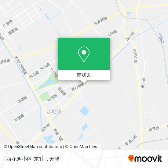 西花园小区-东1门地图