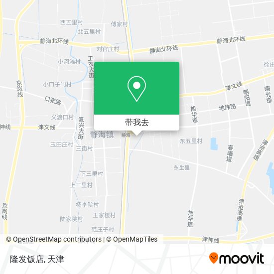 隆发饭店地图
