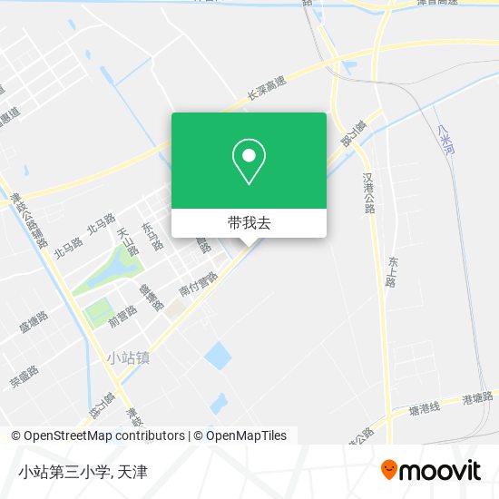 小站第三小学地图