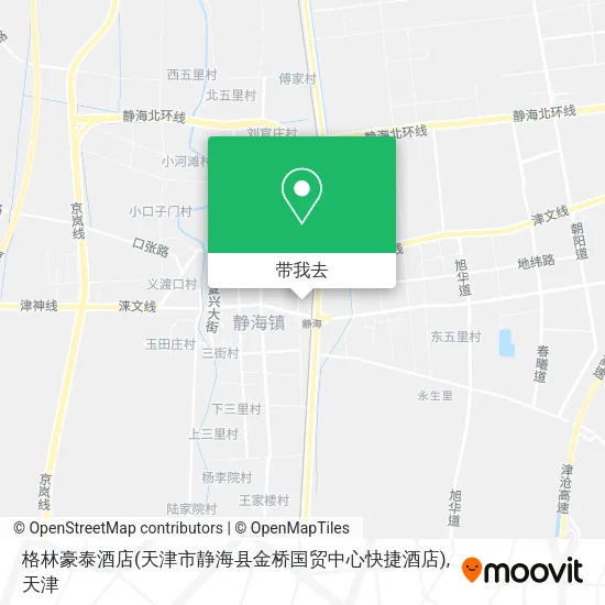 格林豪泰酒店(天津市静海县金桥国贸中心快捷酒店)地图
