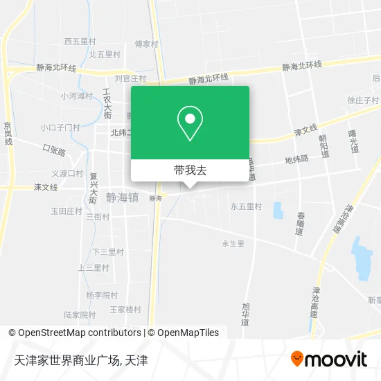 天津家世界商业广场地图