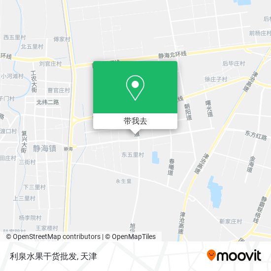 利泉水果干货批发地图
