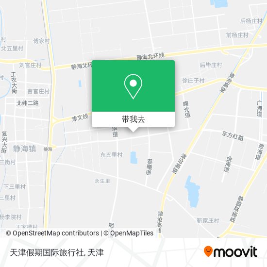 天津假期国际旅行社地图