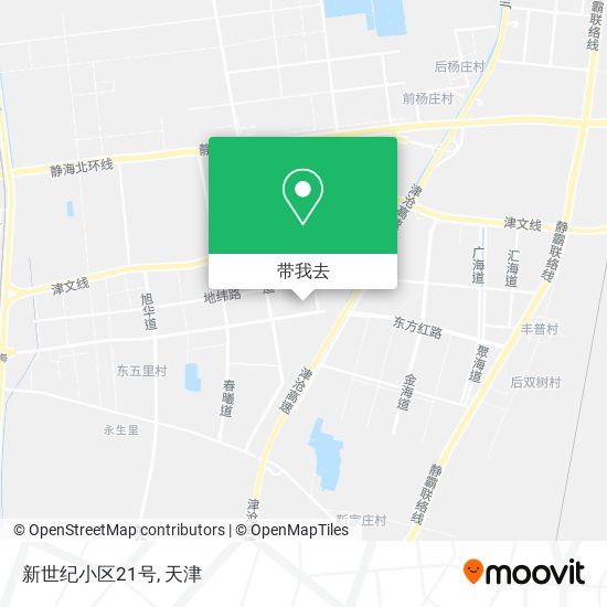 新世纪小区21号地图