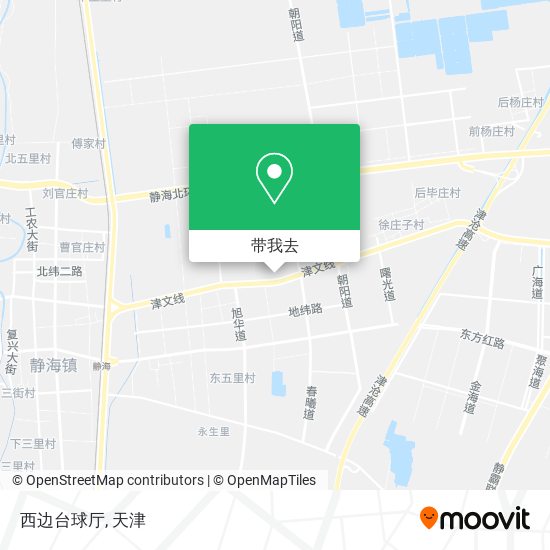 西边台球厅地图