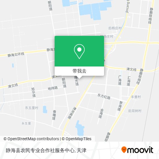 静海县农民专业合作社服务中心地图