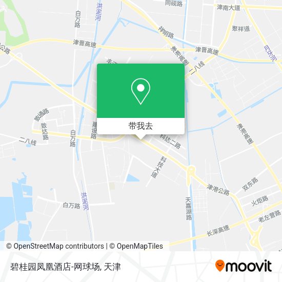 碧桂园凤凰酒店-网球场地图