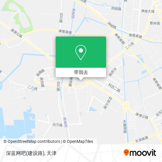 深蓝网吧(建设路)地图