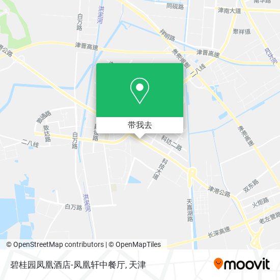 碧桂园凤凰酒店-凤凰轩中餐厅地图