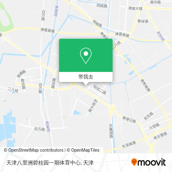 天津八里洲碧桂园一期体育中心地图