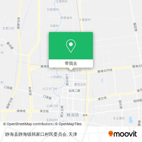静海县静海镇韩家口村民委员会地图