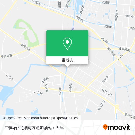 中国石油(津南方通加油站)地图