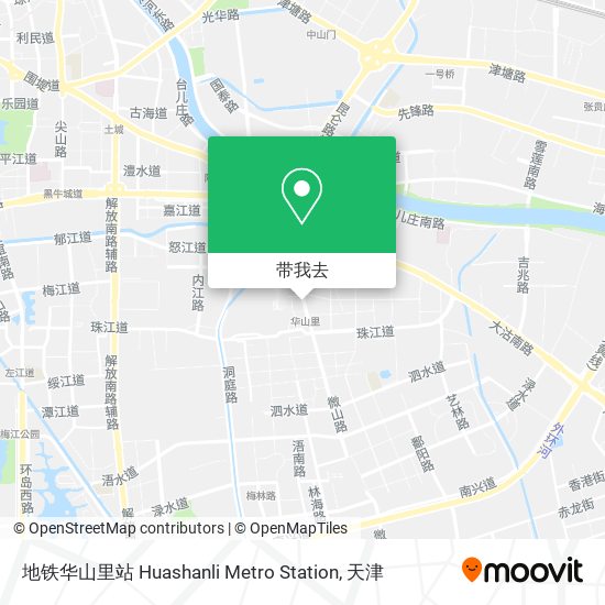 地铁华山里站 Huashanli Metro Station地图