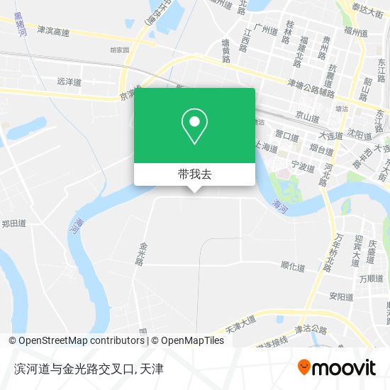 滨河道与金光路交叉口地图
