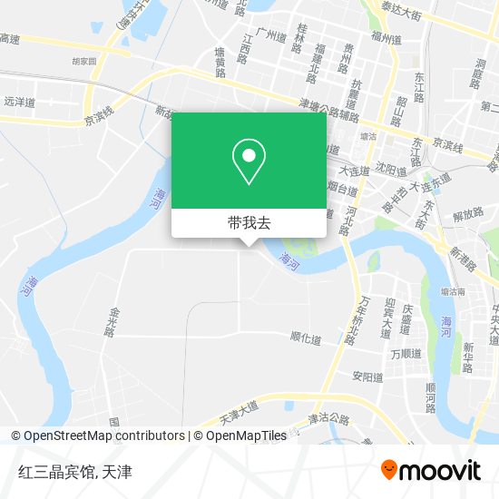 红三晶宾馆地图