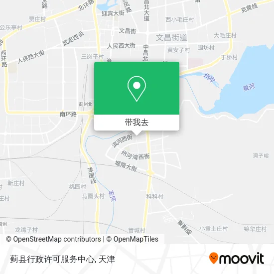 蓟县行政许可服务中心地图