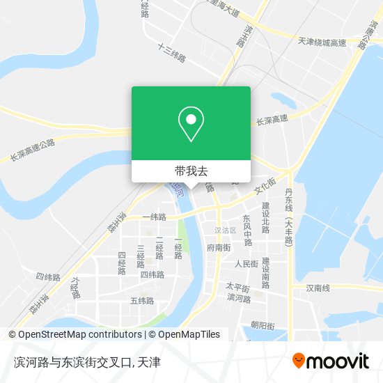 滨河路与东滨街交叉口地图