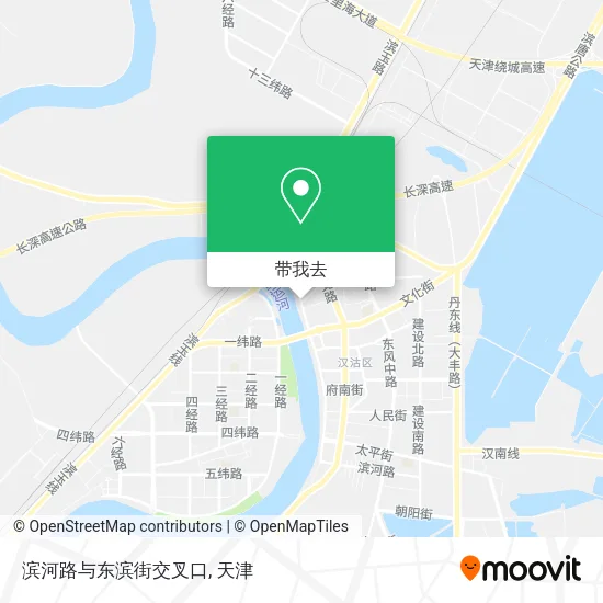 滨河路与东滨街交叉口地图