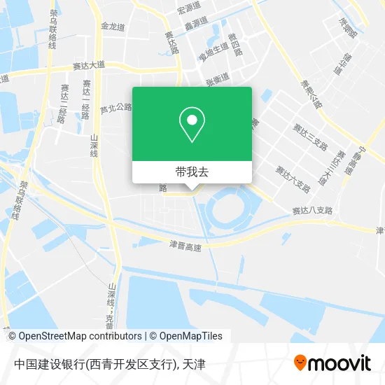 中国建设银行(西青开发区支行)地图