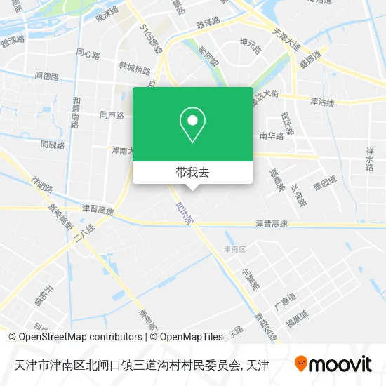 天津市津南区北闸口镇三道沟村村民委员会地图
