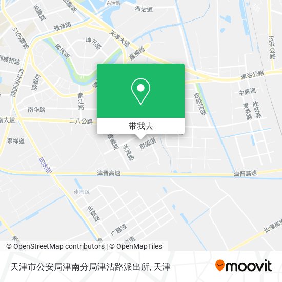 天津市公安局津南分局津沽路派出所地图