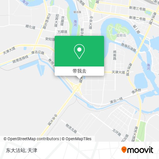 东大沽站地图