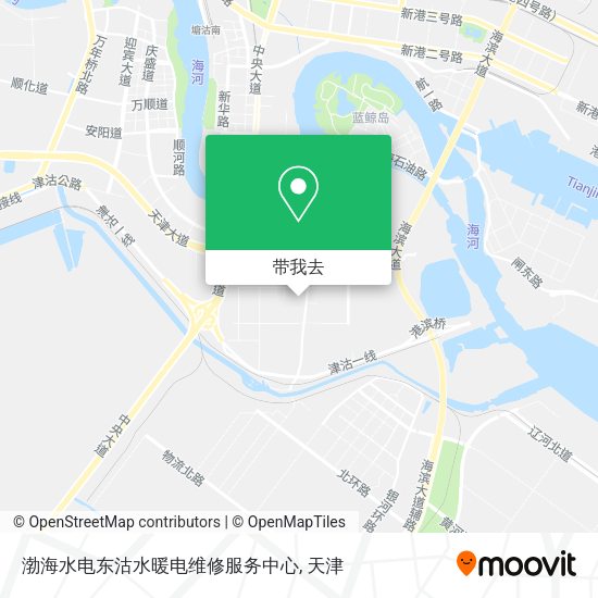 渤海水电东沽水暖电维修服务中心地图