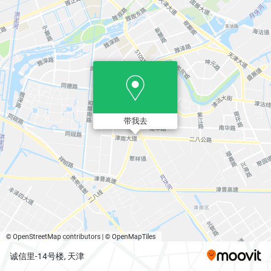 诚信里-14号楼地图