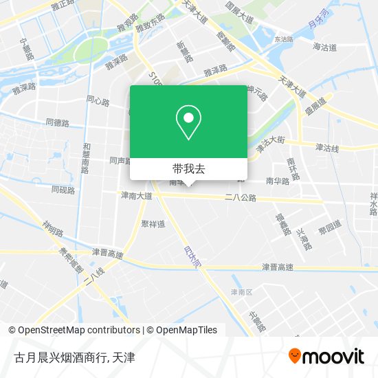 古月晨兴烟酒商行地图