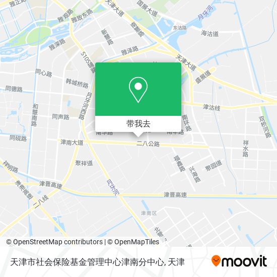 天津市社会保险基金管理中心津南分中心地图