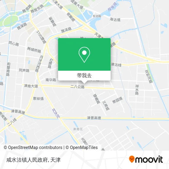 咸水沽镇人民政府地图