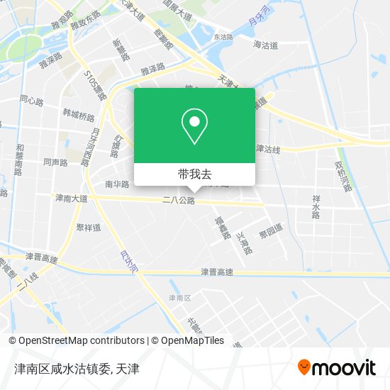 津南区咸水沽镇委地图