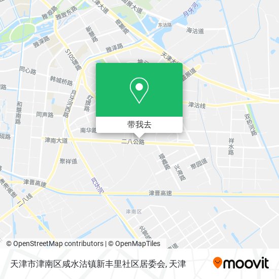 天津市津南区咸水沽镇新丰里社区居委会地图