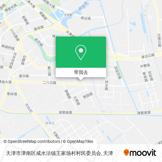 天津市津南区咸水沽镇王家场村村民委员会地图