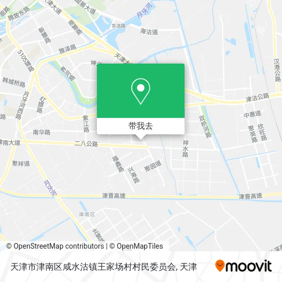 天津市津南区咸水沽镇王家场村村民委员会地图