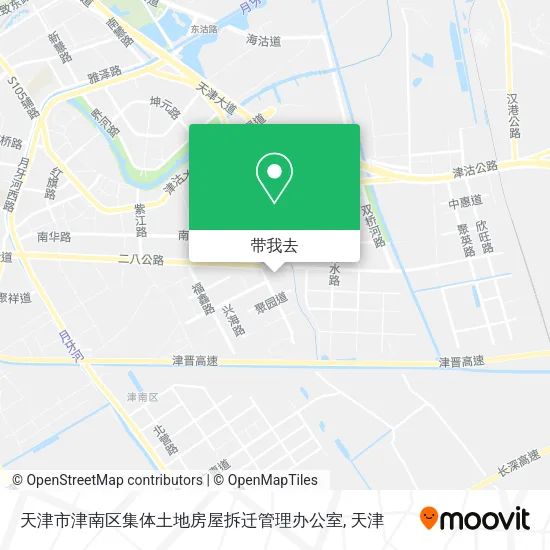 天津市津南区集体土地房屋拆迁管理办公室地图