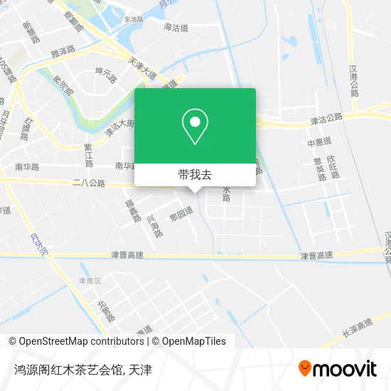 鸿源阁红木茶艺会馆地图
